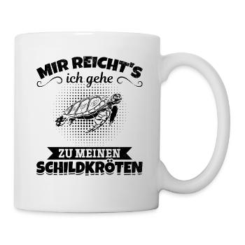 Mir Reicht's Ich Gehe Zu Meinen Schildkröten - Tasse - Weiß - Rechts