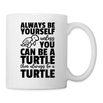 Turtle Lover - Sei immer du selbst, es sei denn du - Tasse - Weiß - Rechts