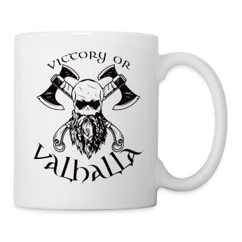 Victory or Valhalla - Tasse - Weiß - Rechts