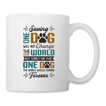 Sauver One Dogs World Animal Rescue, Dog House - Mug blanc - blanc - Droite