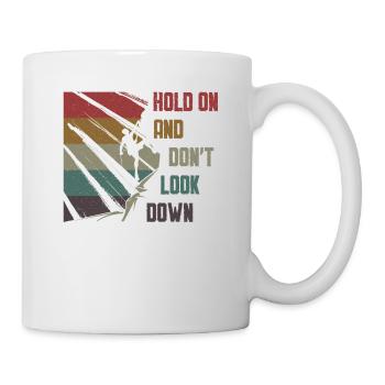 Don't Look Down Bouldering,Rock Climbing. - Mug - white - Right