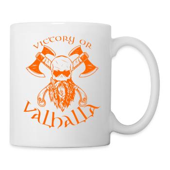 Victory or Valhalla - Tasse - Weiß - Rechts