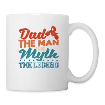 Papa L’Homme Le Mythe La Légende Dirt Bike Moto - Mug blanc - blanc - Droite