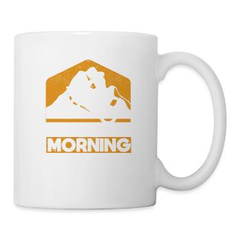 Funny Dirtbike Motocross MX Like every morning - Mug - white - Right