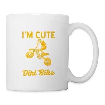 Enduro Supercross Riding Supermoto Dirt Bike Moto - Mug - white - Right