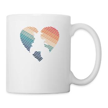 Dirt Bike Motorcross MX Rider Motard de la Saint-Valentin - Mug blanc - blanc - Droite