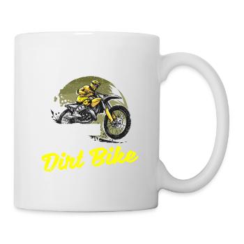 Funny Motocross Bikers In My Head I'm Riding My - Tasse - Weiß - Rechts