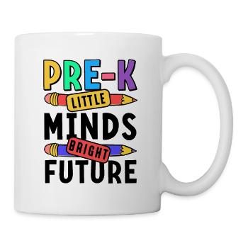 Preschool Kids Back to School Little Minds Bright - Mug - white - Right