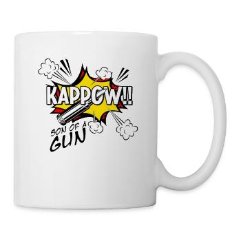 Kappow Bullets Gun Explosion Big bang Aesthetic - Mug - white - Right