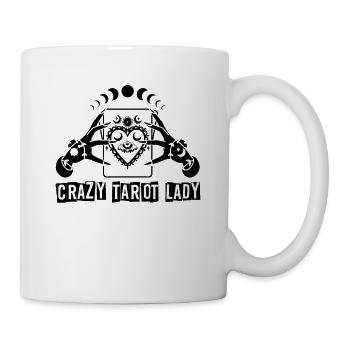 Divination Crazy Tarot Lady Crystal Tarot Cards - Tasse - Weiß - Rechts