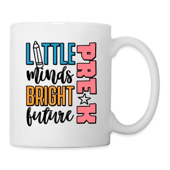Preschool Kids Back to School Little Minds Bright - Mug - white - Right
