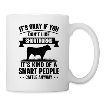 Personnes intelligentes - Cow Shorthorns - Mug blanc - blanc - Droite