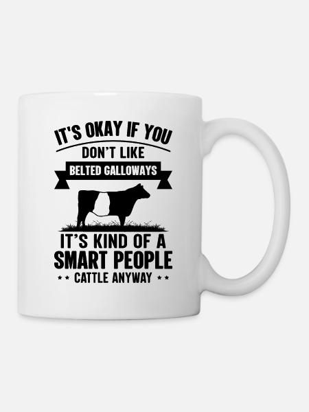 Smart People - Cow Belted Galloways - Mug - white