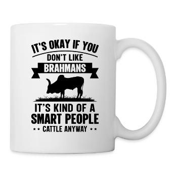 Personnes intelligentes - Cow Brahmins - Mug blanc - blanc - Droite