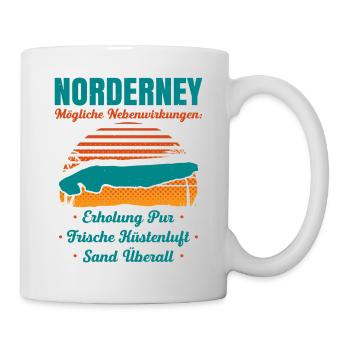 Norderney Mögliche Nebenwirkungen: Erholung Pur - Tasse - Weiß - Rechts
