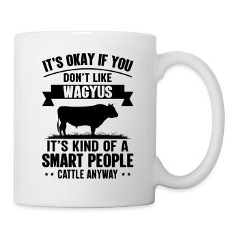 Personnes intelligentes - Kuh-Wagyus - Mug blanc - blanc - Droite