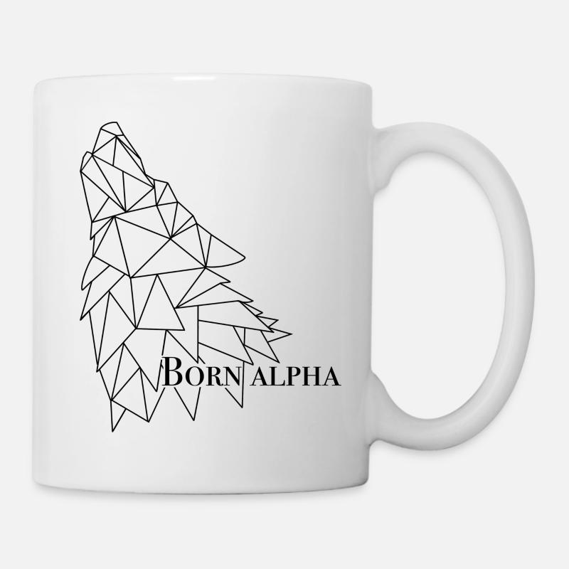 Der Alpha-Wolf - Tasse - Weiß