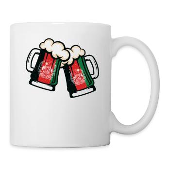 Afghanistan Flag Tasse de bière fraîche - Mug blanc - blanc - Droite