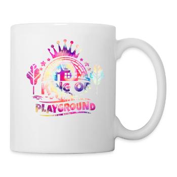 König des Spielplatzes Zurück zur Schule - Tasse - Weiß - Rechts