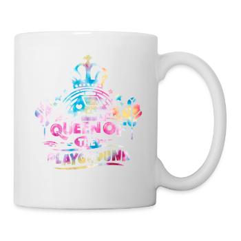 Königin des Spielplatzes Zurück zur Schule - Tasse - Weiß - Rechts