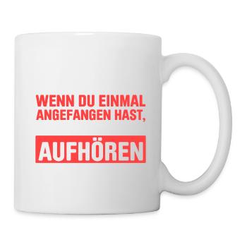 Bücher Sind Wie Kekse Man Kann Nicht Aufhören - Tasse - Weiß - Rechts