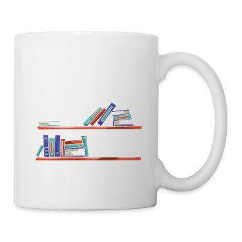 Zu Viele Bücher Vielleicht Zu Wenig Bücherregale - Tasse - Weiß - Rechts