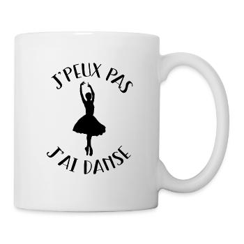 je ne peux pas j ai danse - Mug blanc - blanc - Droite