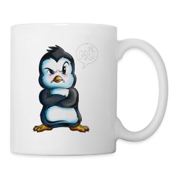 Kaiserpinguin sagt Nö Unterwasserwelt Ozean Böse - Tasse - Weiß - Rechts