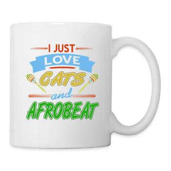 I Just Love Cats And Afrobeat Cool T-Shirt - Mug - white - Right
