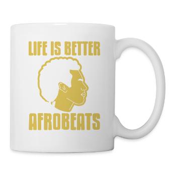 La vie est meilleure avec Afrobeats T-Shirt génial - Mug blanc - blanc - Droite