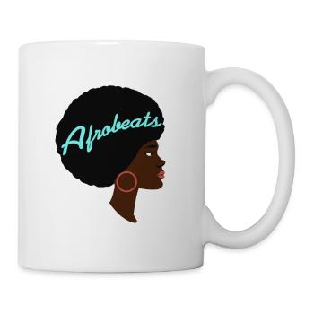 Afrobeats Awesome Afro Lady Afrobeats T-Shirt - Tasse - Weiß - Rechts