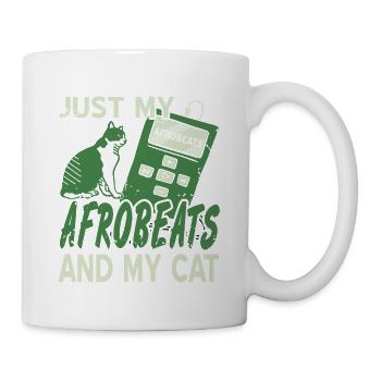 Juste mes afrobeats et mon chat T-Shirt vintage - Mug blanc - blanc - Droite