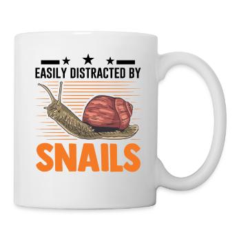 Facilement distrait par Snails Snail - Mug blanc - blanc - Droite