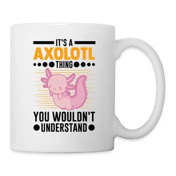 Axolotl Cadeau Queue Lurch - Mug blanc - blanc - Droite