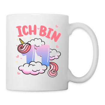 Ich Bin 11 Jahre Alt | Einhorn-thema | 11. - Tasse - Weiß - Rechts