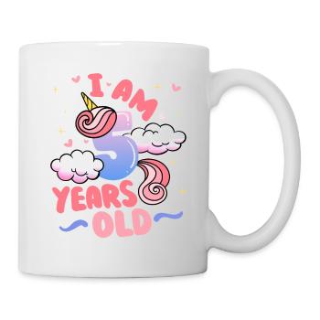 I am 5 years old | Unicorn theme | 5. - Mug - white - Right
