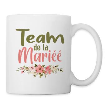 Team de la mariée - Mug blanc - blanc - Droite