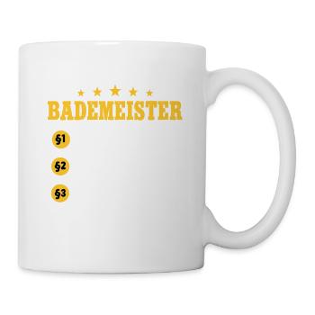 Rettungsschwimmer Bademeister - Tasse - Weiß - Rechts