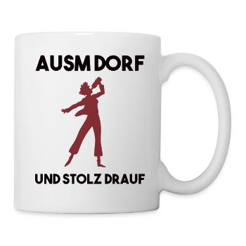 Dorfleben Spruch - Tasse - Weiß - Rechts