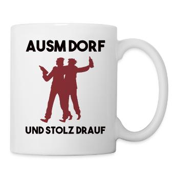 Dorfleben Spruch - Tasse - Weiß - Rechts
