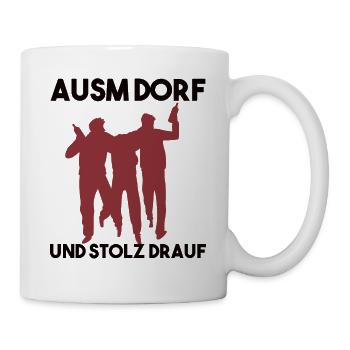 Dorfleben Spruch - Tasse - Weiß - Rechts