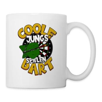 Darts Dartspieler - Tasse - Weiß - Rechts