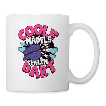 Darts Dartspieler - Tasse - Weiß - Rechts