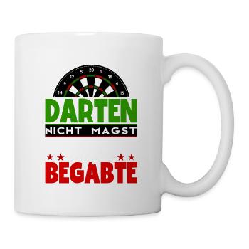 Darts Dartspieler - Tasse - Weiß - Rechts