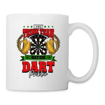 Darts Dartspieler - Tasse - Weiß - Rechts