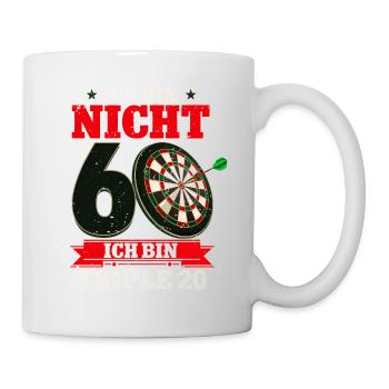 Ich bin nicht 60 ich bin Triple 20 - 60. - Tasse - Weiß - Rechts