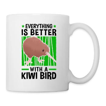 Everything is better with a kiwi bird - Mug - white - Right