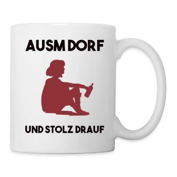 Dorfleben Spruch - Tasse - Weiß - Rechts