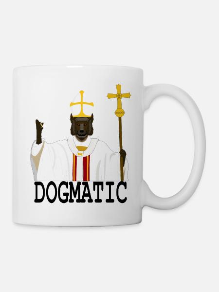 DOGMATIC Berger Allemand en noir - Mug blanc - blanc