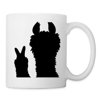 Silhouette No Drama Llama - Mug - white - Right